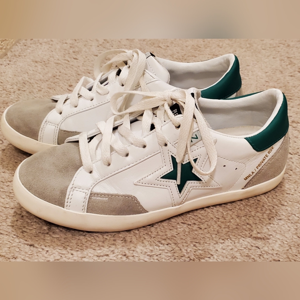 Mark Nason White and grey leather sneaker size 6.5 Womens - Picture 3 of 7